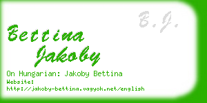 bettina jakoby business card